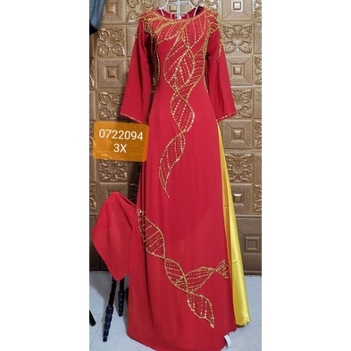ÁO DÀI MẸ CHẤT LỤA CHIFON 4 TÀ CAO CẤP