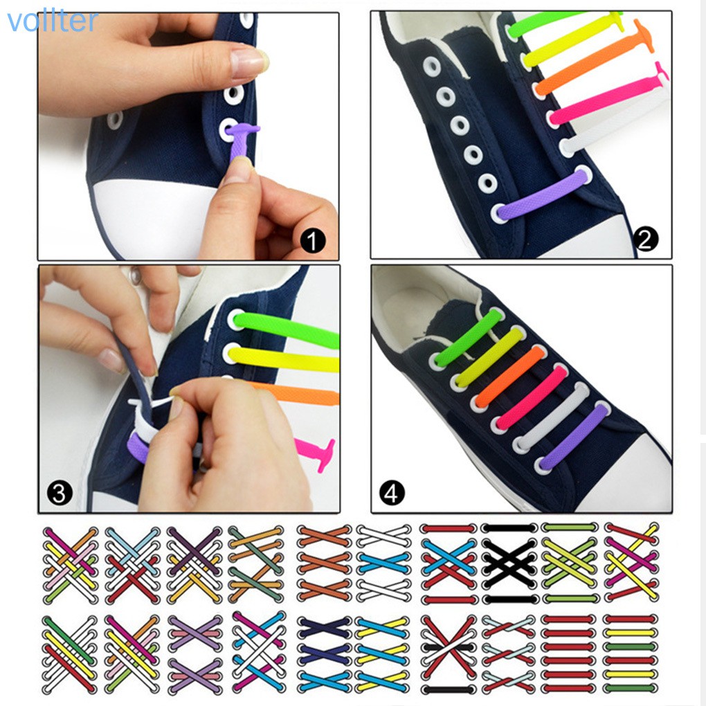 Set 16 Dây Giày Không Cần Buộc Tiện Lợi
