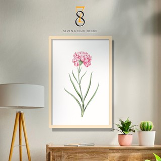 Tranh Canvas | Hoa Cẩm Chướng Hồng Dáng Thanh Thoát 1FFLO015 | Tranh Căng Khung Cao Cấp | Tặng Kèm Đinh Đa Năng