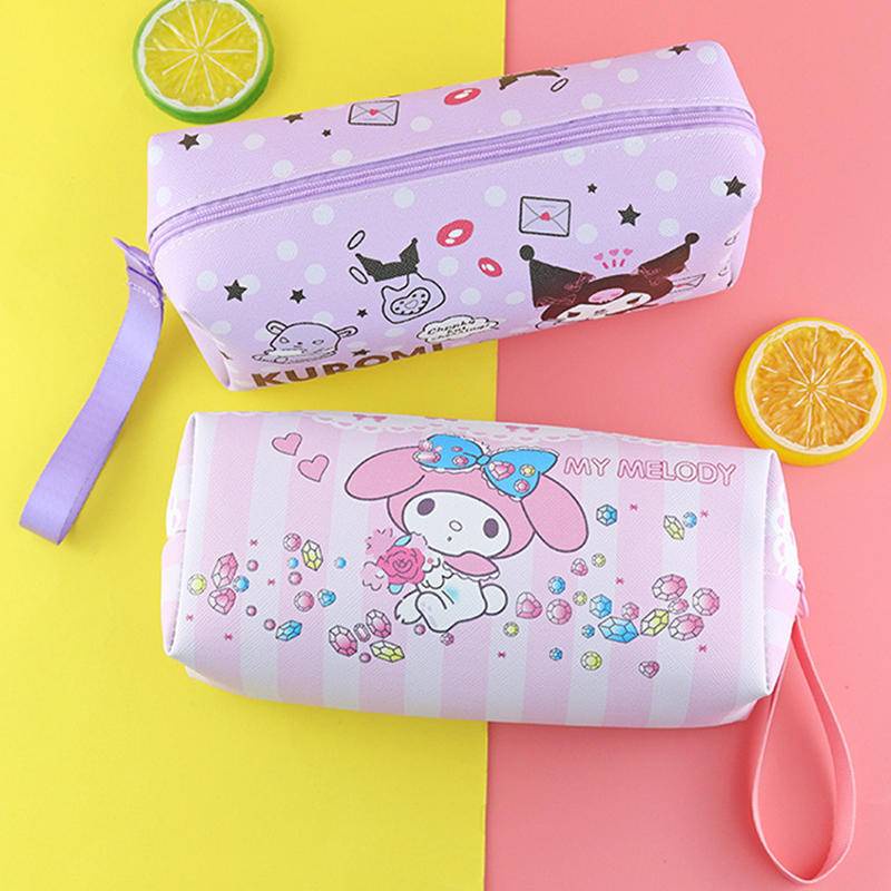 Sanrio Túi Đựng Bút Bằng Vải Canvas Sức Chứa Lớn Tiện Dụng