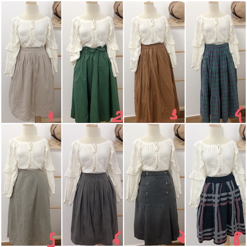 Chân váy vintage 2hand có BIG SIZE