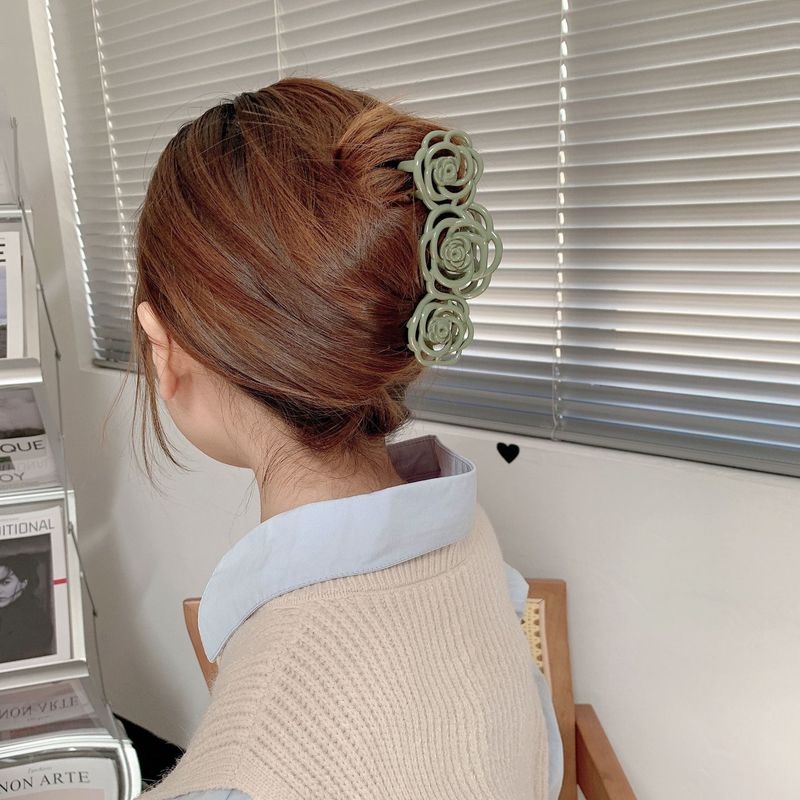 Kẹp Tóc Hình Hoa Hồng Thời Trang Retro Hàn Quốc