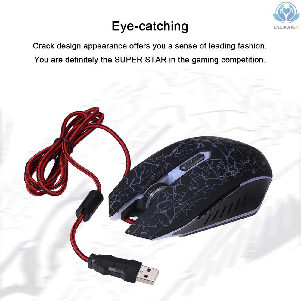 Chuột Chơi Game Có Dây Rgb Cổng Usb Màu Đen Cho Pc / Laptop