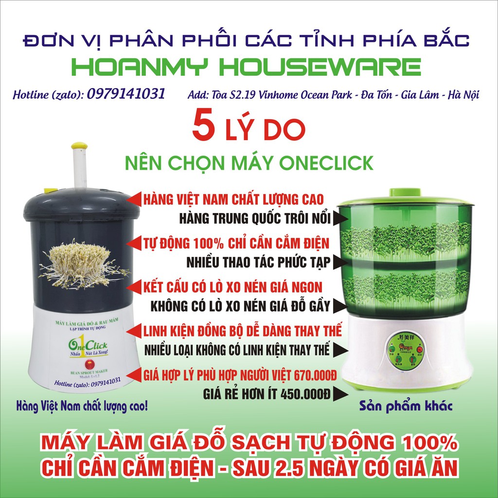 Máy làm giá đỗ tự động 100% có lò xo nén hàng việt nam chất lượng cao