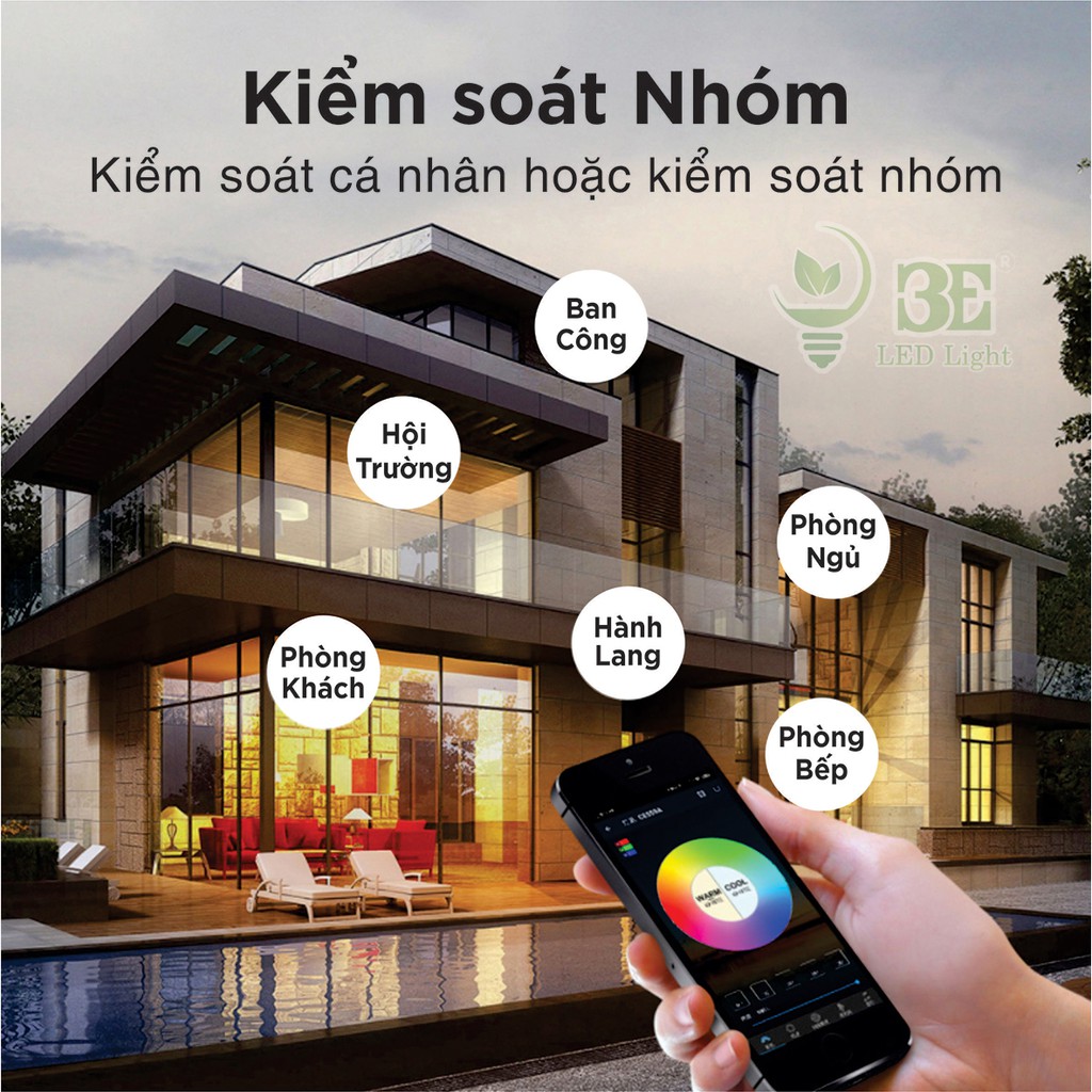 Bóng đèn Led 3E kết nối WiFi thông minh 11W | BigBuy360 - bigbuy360.vn