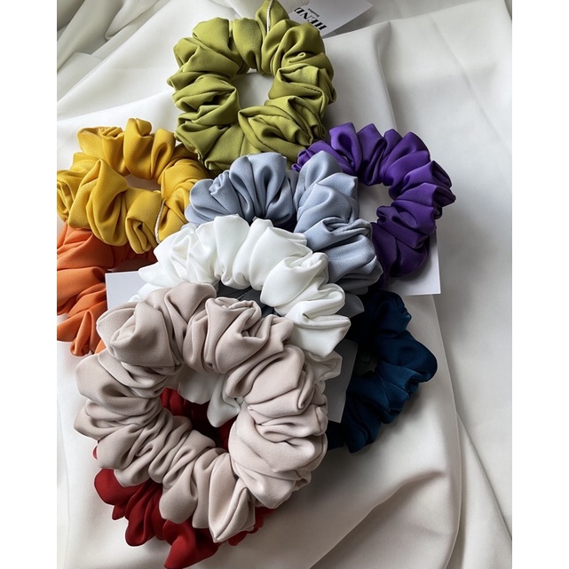 Buộc tóc S - SCRUNCHIES by HENDE studies vải lụa satin cao cấp