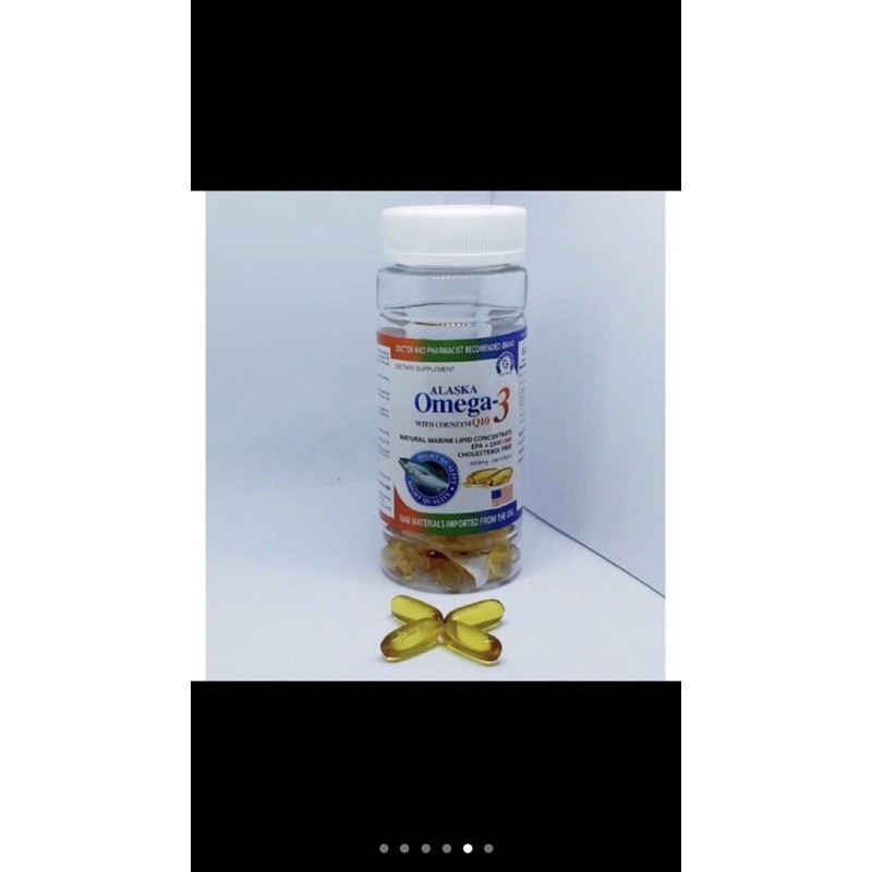 Viên dầu cá Alaska Omega 3 sáng mắt, khỏe tim , bổ não