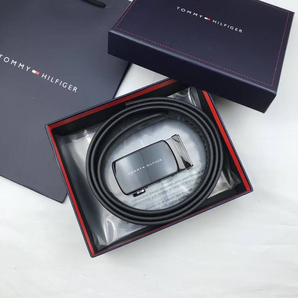 Thắt Lưng Tommy Hilfiger Tommy Hilfiger Có Khóa Cài Tự Động Bằng Da Chống Trượt Cho Nam