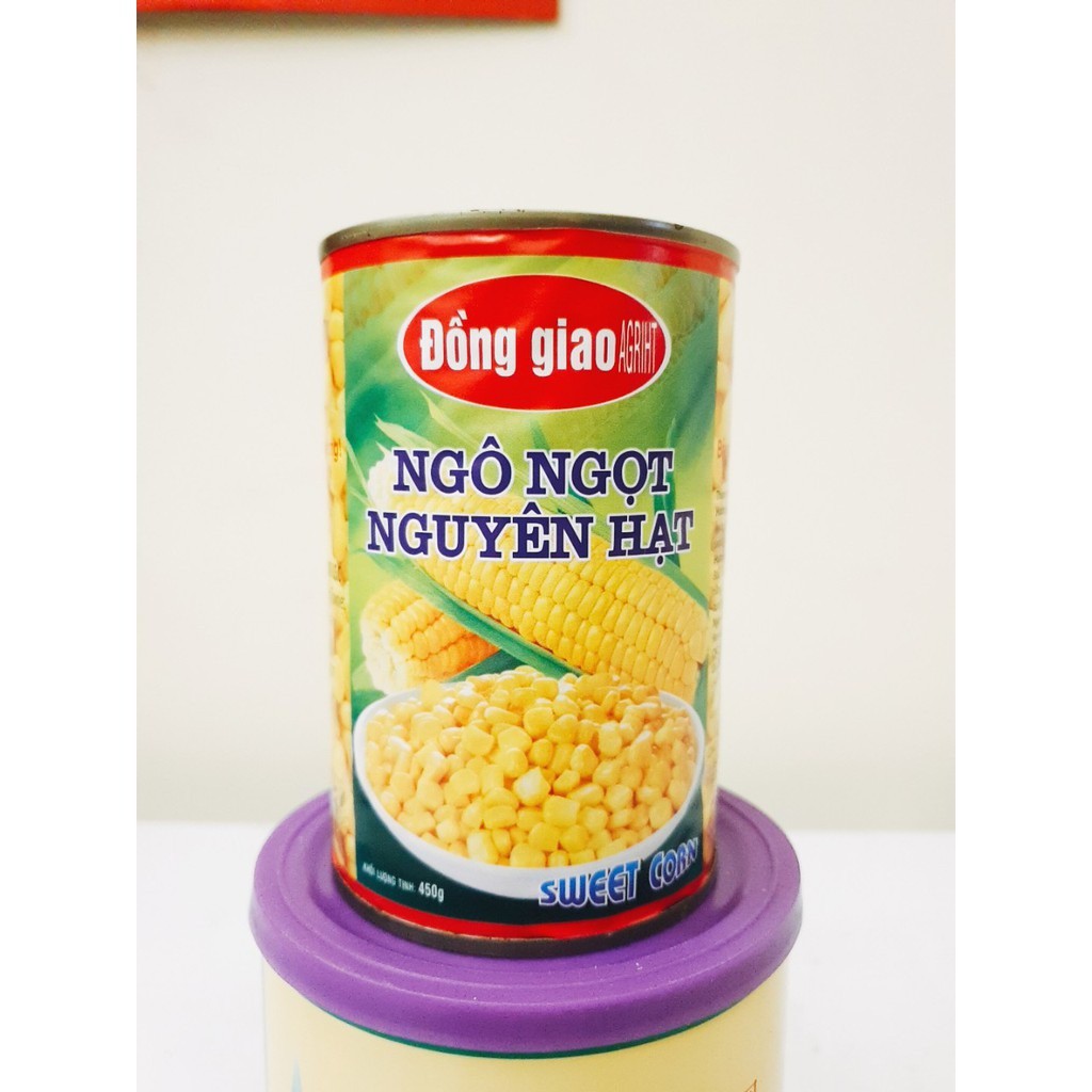 Ngô Hộp Nguyên Hạt Đóng Lon 450gr - Làm Món Ngô Chiên Ngon