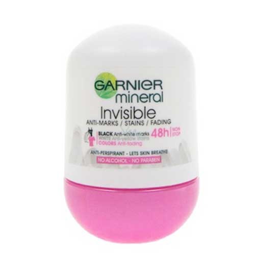 Lăn khử mùi diệt khuẩn Garnier Mineral Invisible 48H 50ml