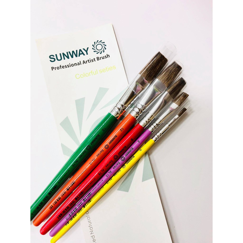 Cọ Bộ Bản Sunway AL15 (Bộ 5 cây)