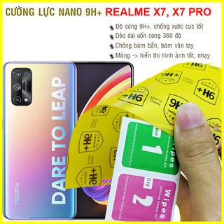 Dán cường lực dẻo nano Realme X7, X7 Pro