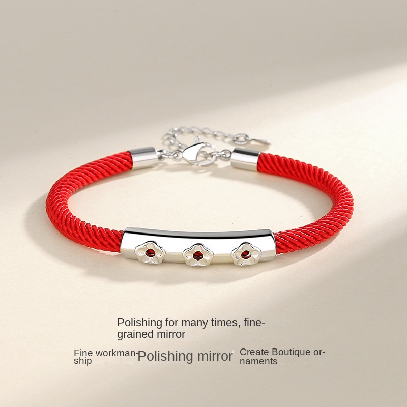 Cặp Vòng Tay Dây Đỏ Xinh Xắn Cho Cặp Đôi