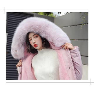 Áo khoác lót lông phía trong cực ấm áp xinh xắn