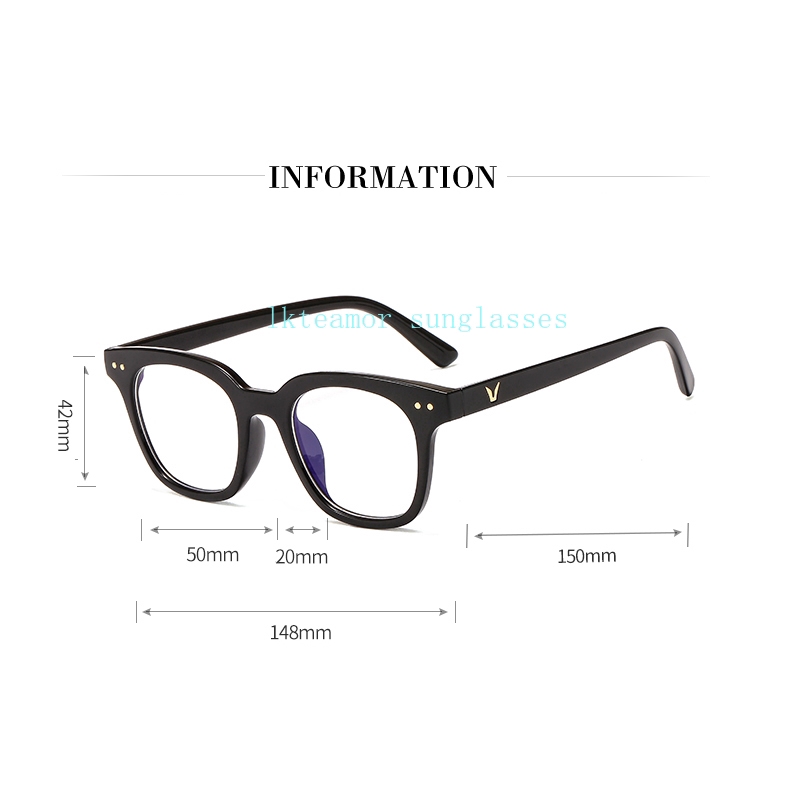 Kính mát gọng vuông chống sáng xanh thời trang cho nam nữ | BigBuy360 - bigbuy360.vn