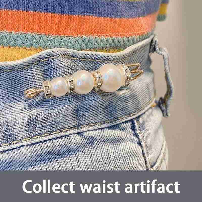 Ghim đính ngọc trai nhân tạo nhỏ màu trơn cố định thắt lưng quần áo cho nữ tùy chọn số lượng và kiểu dáng