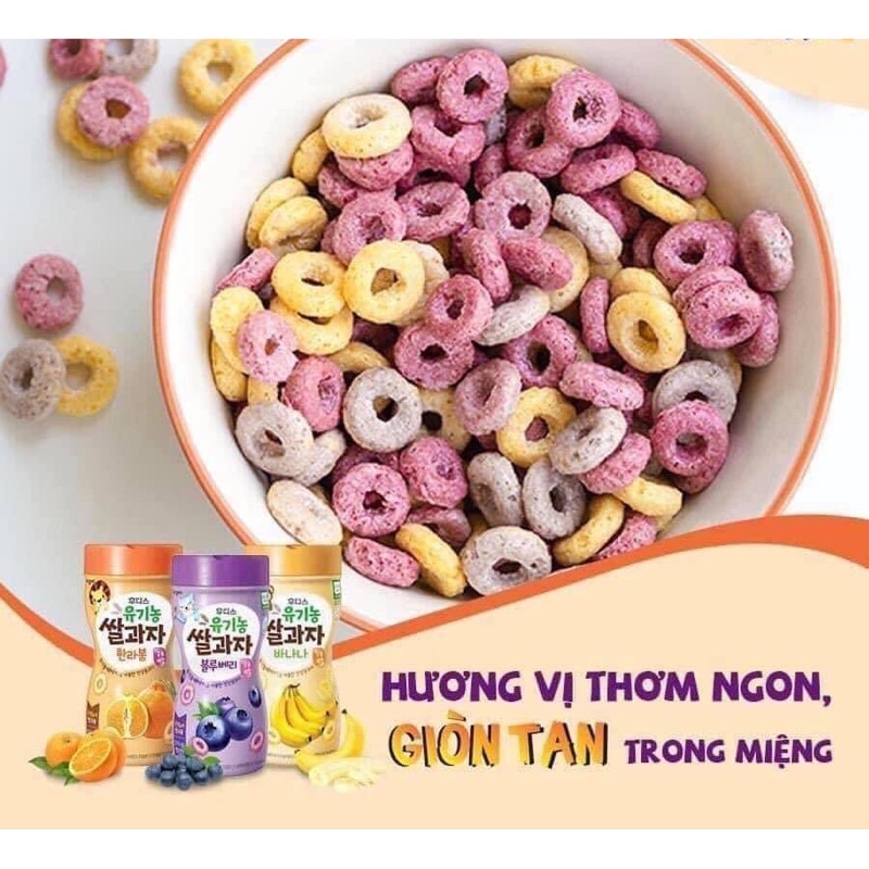 DATE 7/2022 Bánh ăn dặm hữu cơ ildong Hàn Quốc hộp 40G