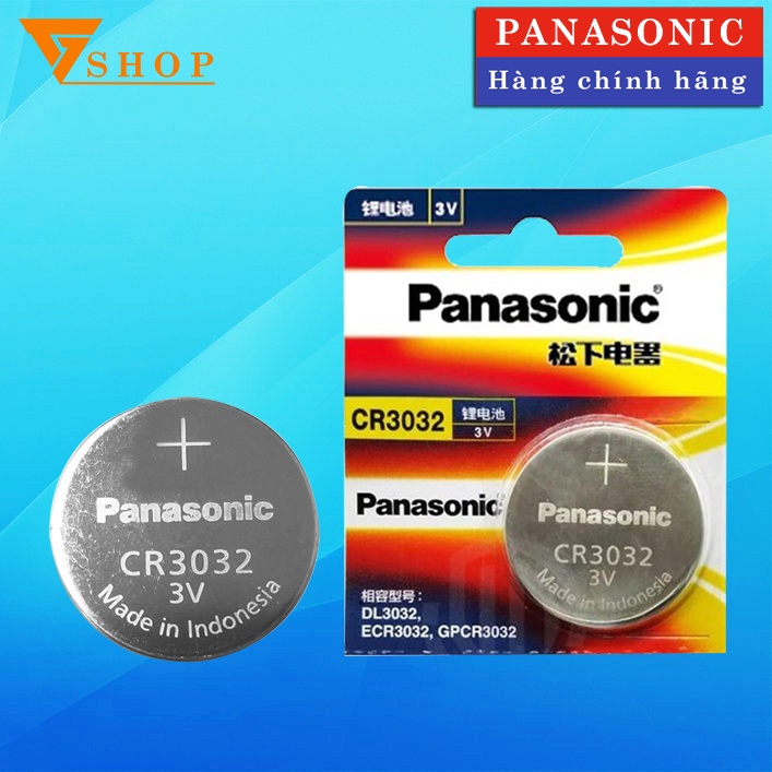 Pin CR3032 Panasonic 3V Lithium vỉ 1 viên