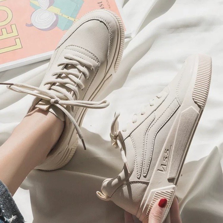 IELGY Giày sneaker nữ đế dày