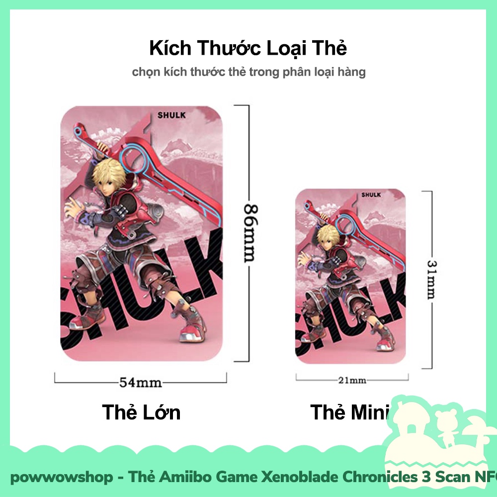 Thẻ Amiibo Scan NFC Game Xenoblade Chronicles 3 Cho Máy Game Nintendo Switch Oled/V1/V2/Lite