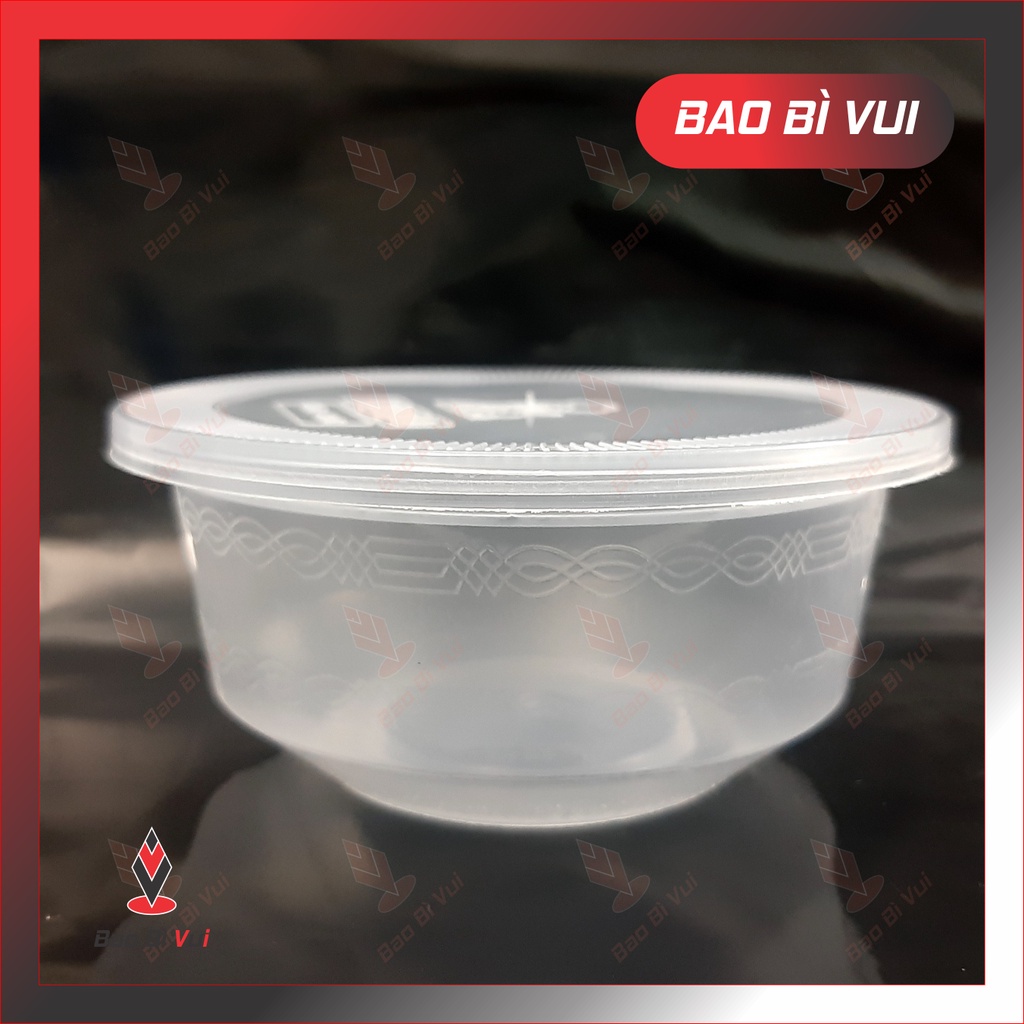 [Lốc 50] Thố nhựa trong PP tô nhựa đựng phở cháo