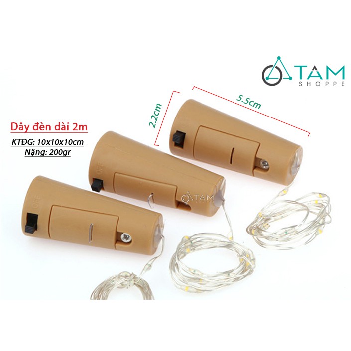 Dây đèn đom đóm nút chai 2m TAN