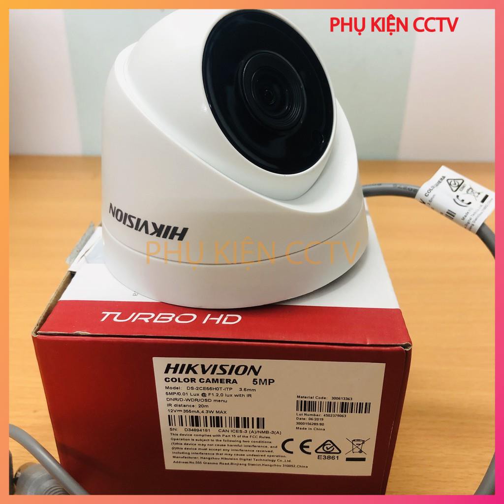 Trọn  Bộ Camera 1/2/3/4 Mắt 5Mp Hikvision Chính Hãng (FULL PHỤ KIỆN LẮP ĐẶT), Ổ Cứng Tùy Chọn | BigBuy360 - bigbuy360.vn