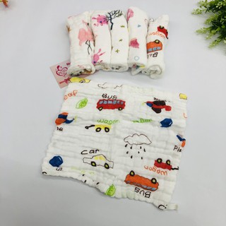 Set 5 Khăn Sữa Aden Nhăn 6 lớp