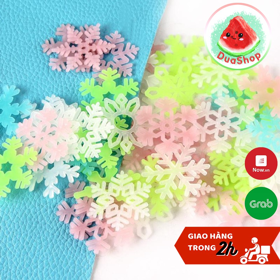 Bông tuyết dạ quang phát sáng trang trí tường🍉Duashop🍉