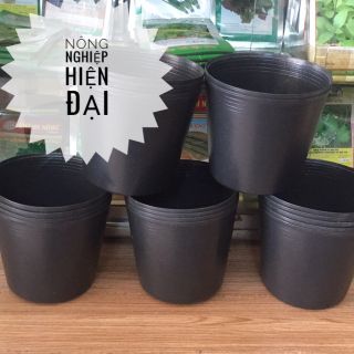 Chậu nhựa đen C7__combo 50 cái