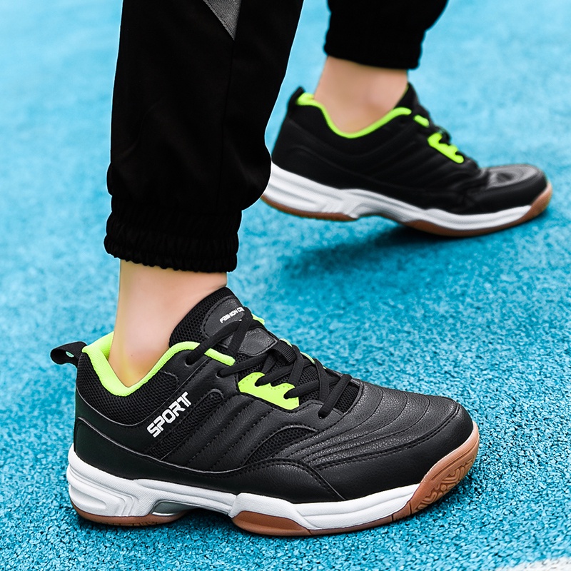 Giày Thể Thao Chơi Cầu Lông / Tennis Chống Trượt Cỡ Lớn 38-48 Chuyên Nghiệp