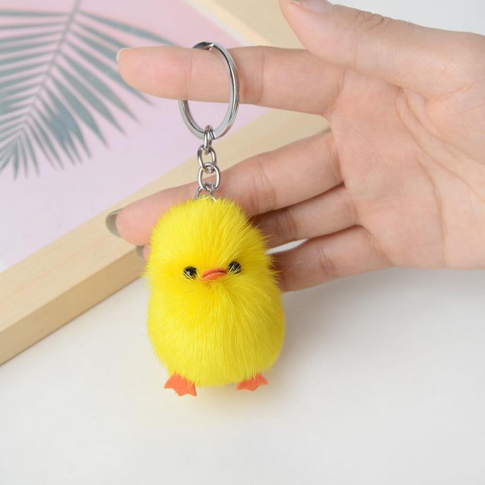 Móc Khóa Hình Chú Vịt Vàng Dễ Thương