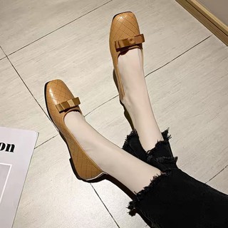 [ SẴN ĐEN SZ 43 ] Bệt da mềm nơ nhí BIGSIZE (35-43)