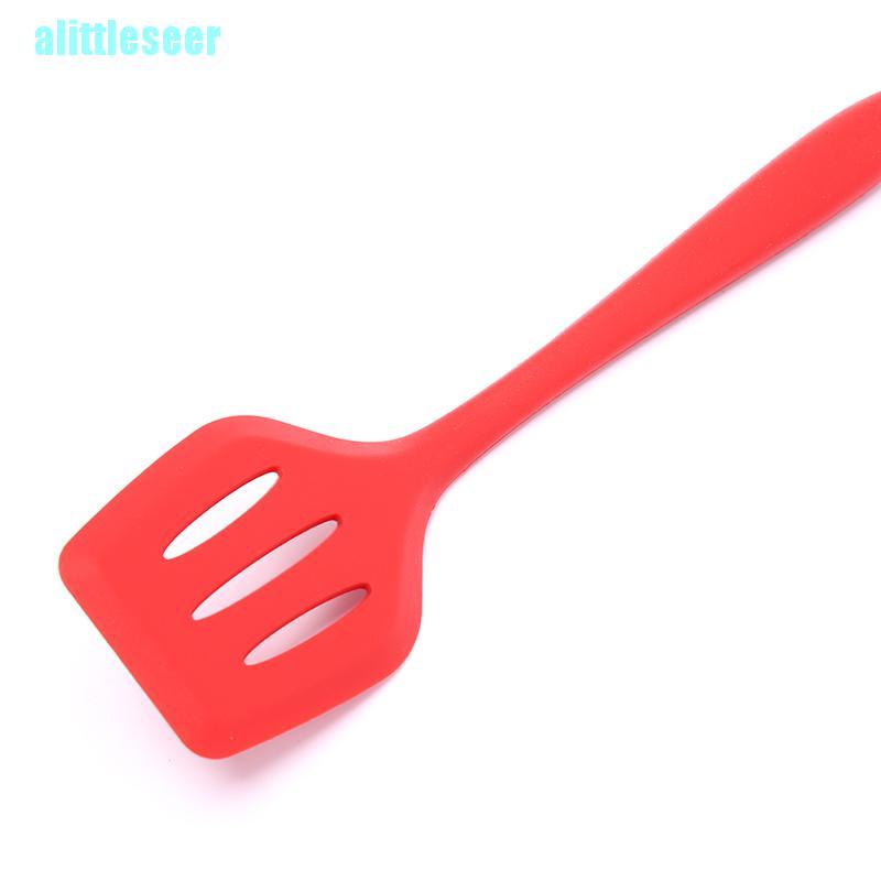 【Per】Silicone Turners Slotted Spatula Kitchen Tools Egg Fish Pan Cooking Utensils