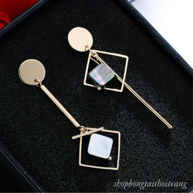 Khuyên Tai Nữ Dáng Dài Bất Đối Xứng