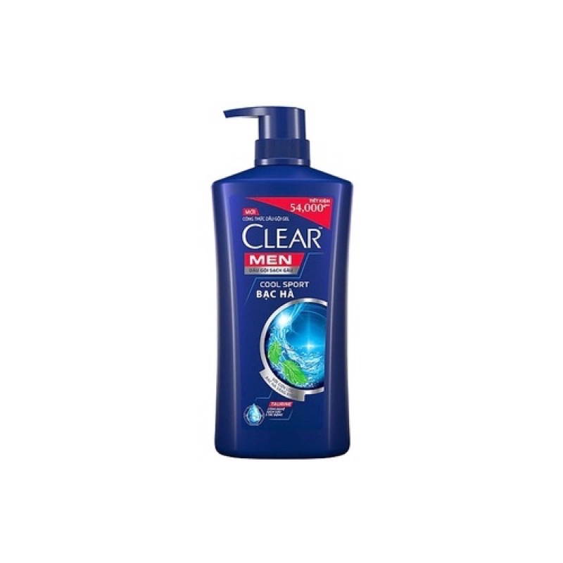 clear men bạc hà gội dành cho nam 900g