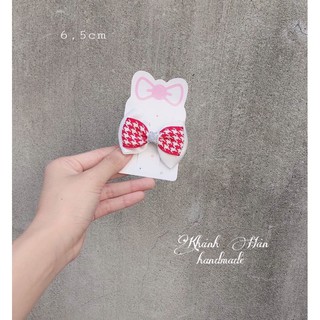Kẹp tóc nơ nhỏ size 6,5cm cho bé gái ( ảnh thật KH handmade )