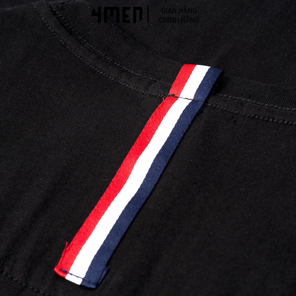 Áo thun nam 4MEN AT067 cổ tròn, in chữ Basketball Girlfriend, vải cotton đẹp dày dặn, co giãn. thoáng mát