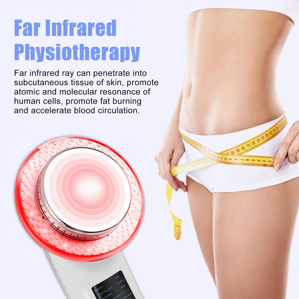 Máy Massage Cơ Thể Bằng Sóng Siêu Âm 6 Trong 1 Có Đèn LED