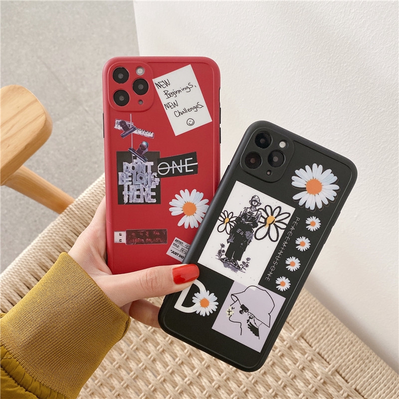 Ốp điện thoại hình hoa cúc cho IPHONE 11 PRO MAX I7 I8 PLUS XR XS MAX | BigBuy360 - bigbuy360.vn