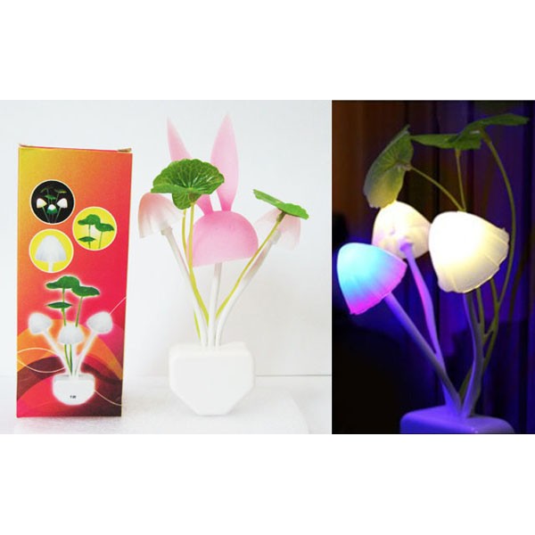 Đèn Ngủ Led Cảm Biến Ánh Sáng Hình Nấm - Đèn Ngủ Cảm Ứng Kiểu Dáng Hình Nấm Sáng Tạo