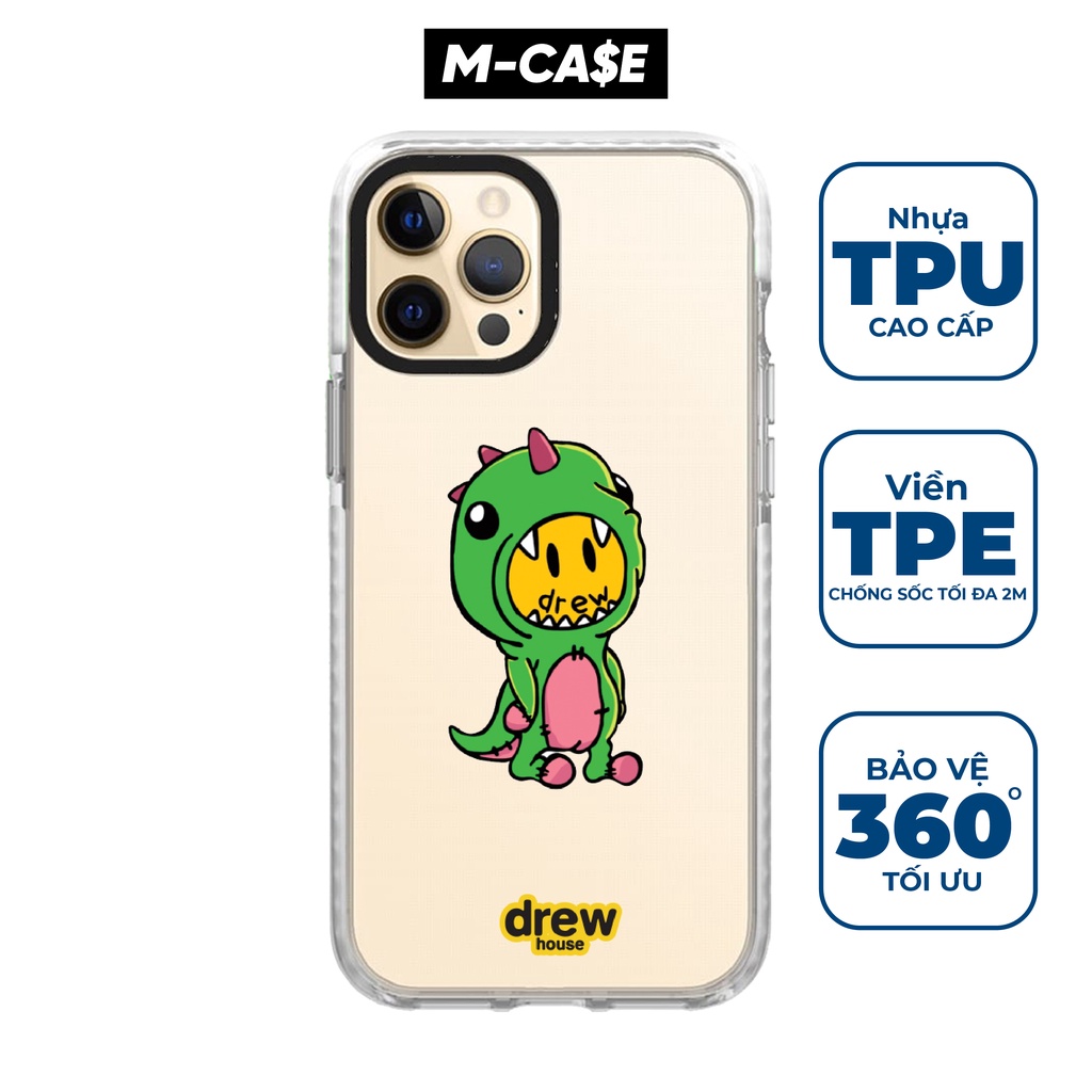 Ốp lưng iphone chống sốc Drew Dino 7 plus/8 plus/X/Xs/XR/Xs max/11/11 pro max/12/12 pro max phụ kiện điện thoại MCASE