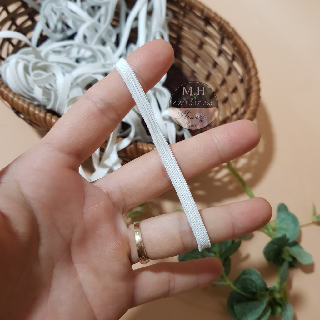 20 mét dây thun may quần szie 0.5cm chun quần loại đẹp sợi giãn nhiều Maihoaflower