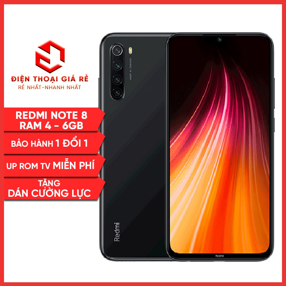 ĐIỆN THOẠI XIAOMI REDMI NOTE 8 (4 - 64GB, 6-64GB) - [Giá rẻ, TRONG 3 THÁNG -TẶNG DÁN CƯỜNG LỰC] | WebRaoVat - webraovat.net.vn