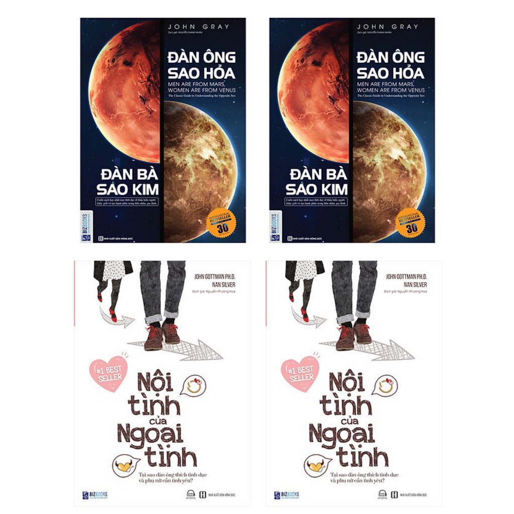 Sách Combo Đàn Ông Sao Hỏa Đàn Bà Sao Kim + Nội Tình Của Ngoại Tình