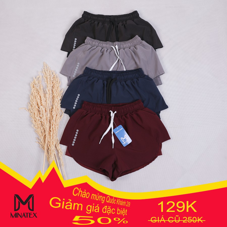 Quần đùi bơi 2 lớp cho nữ, quần đùi thể thao nữ | BigBuy360 - bigbuy360.vn