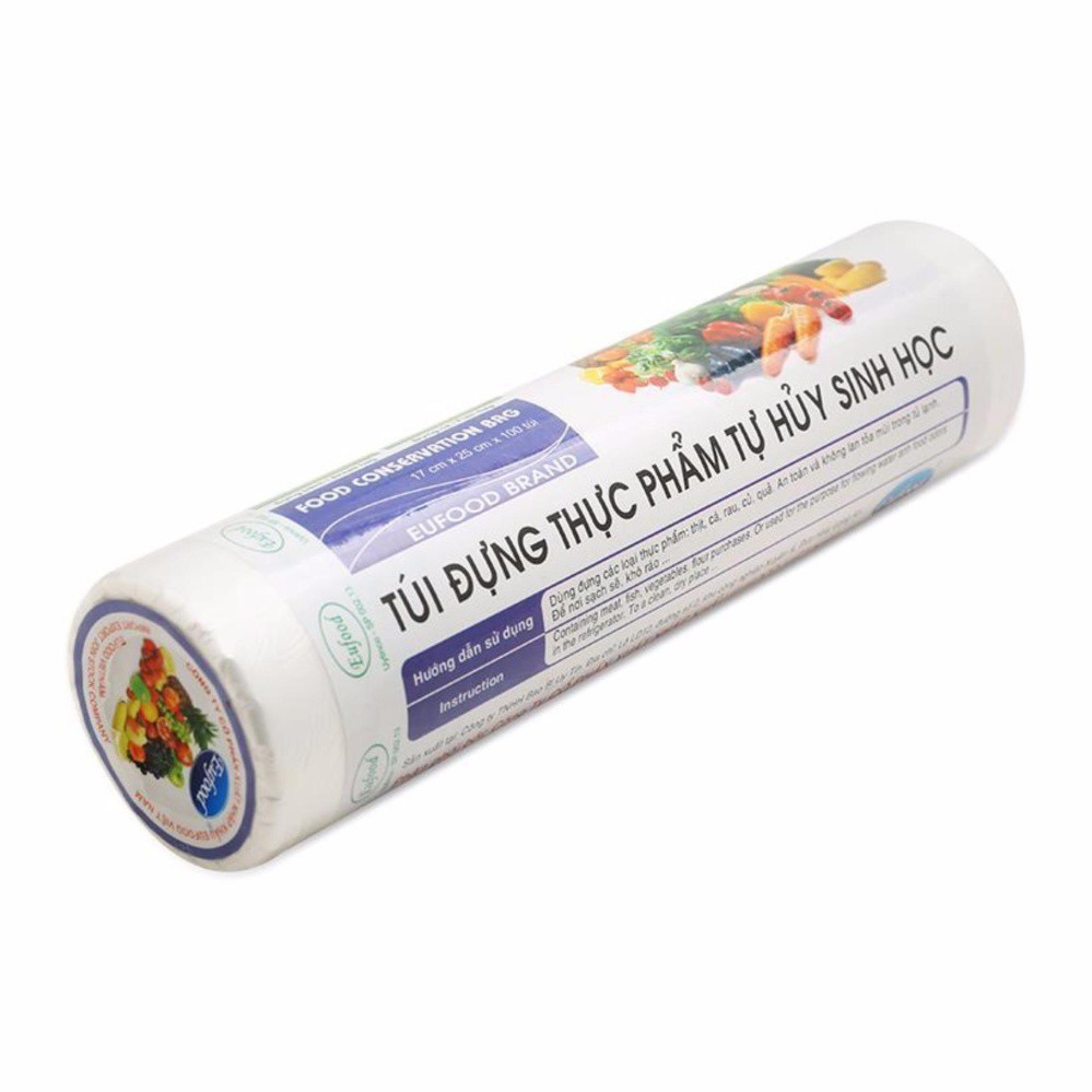 Túi đựng thực phẩm tự huỷ sinh học EUFOOD - 30 x 40cm x 150 cái