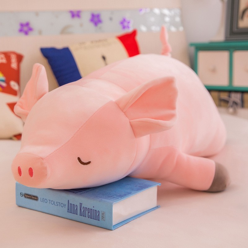 GẤU BÔNG HEO LƯỜI  VẢI NHUNG MỊN HÀNG CAO CẤP