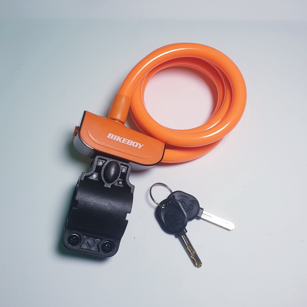 Khóa Dây Xe Đạp Lõi Thép ,Khóa Chống Trộm Bike Boy Kèm Chìa An Toàn