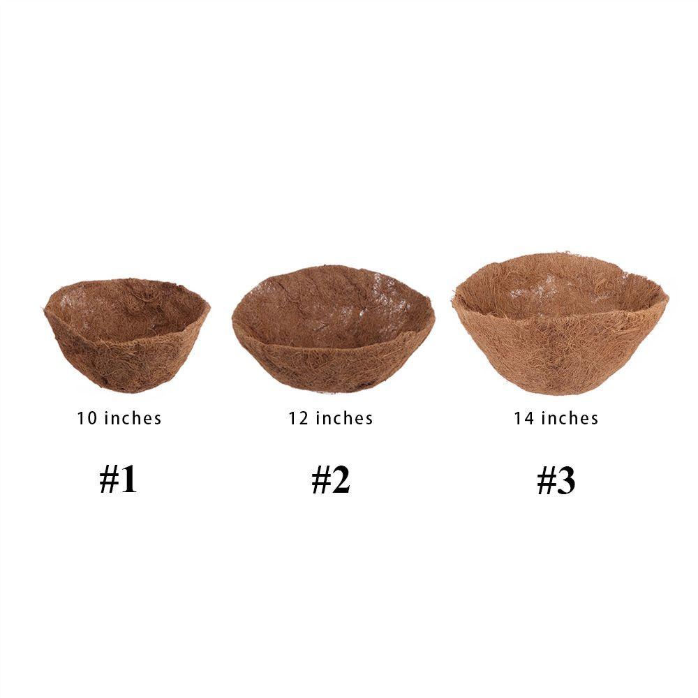 Set 2 Giỏ Treo Lót Chậu Cây Bằng Xơ Dừa Thay Thế Tiện Dụng